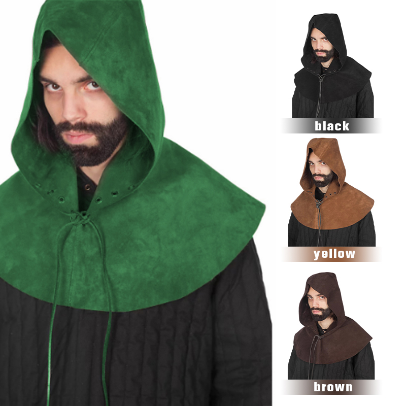 Women'S Viking Accessories - Średniowieczny wiking płaszcz z kapturem PU