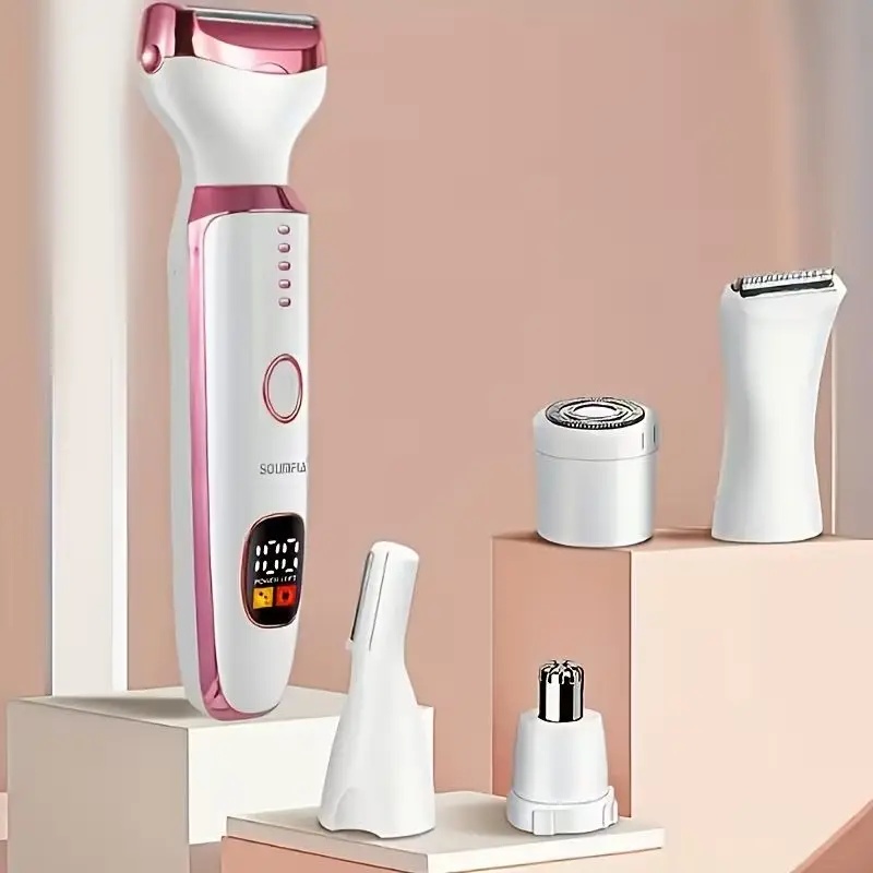 Women Accessories Display - Nowa, wielofunkcyjna (5-w-1) elektryczna golarka damska