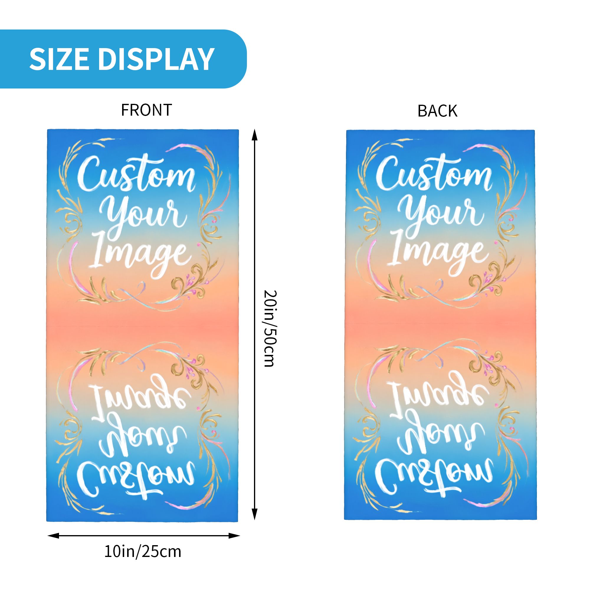 Women Accessories Images - Personalizowana Bandana z Własnym Zdjęciem Ochrona
