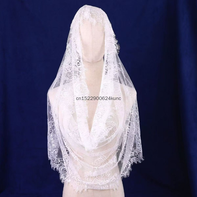 Women Accessories India - Damska ślubna muzułmańska haftowana chusta na