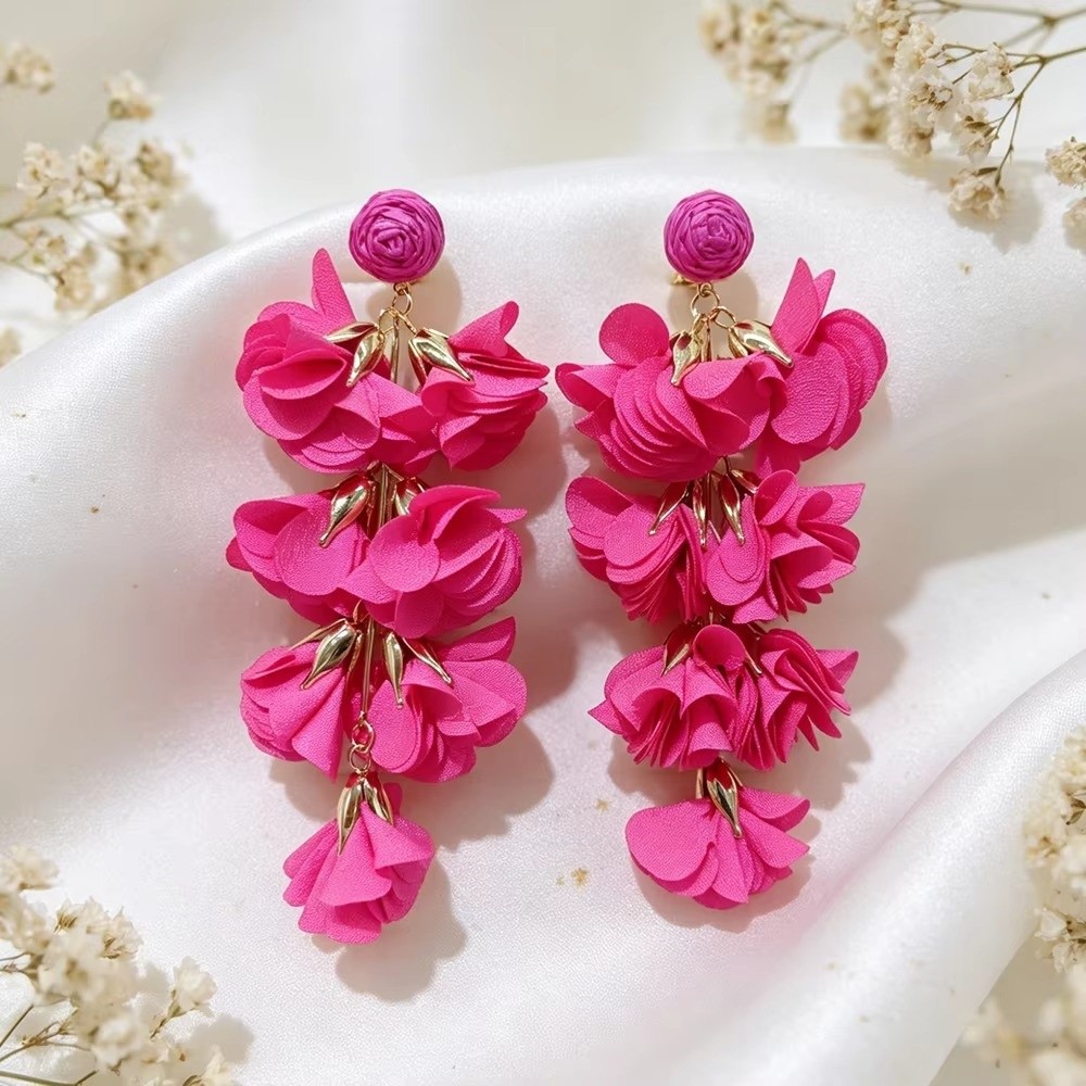 Tassel Earrings Boho - Kolczyki z frędzlami w etnicznym stylu,