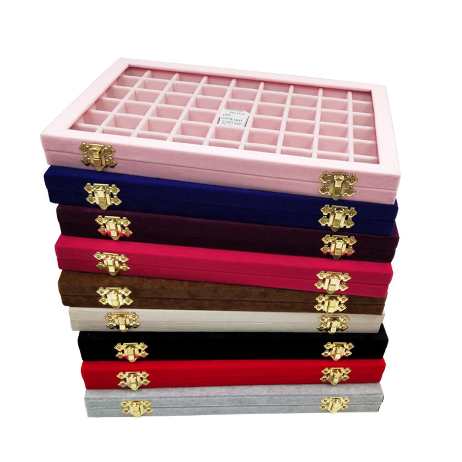Women Accessories Display - Elegancka aksamitna taca na biżuterię, organizer