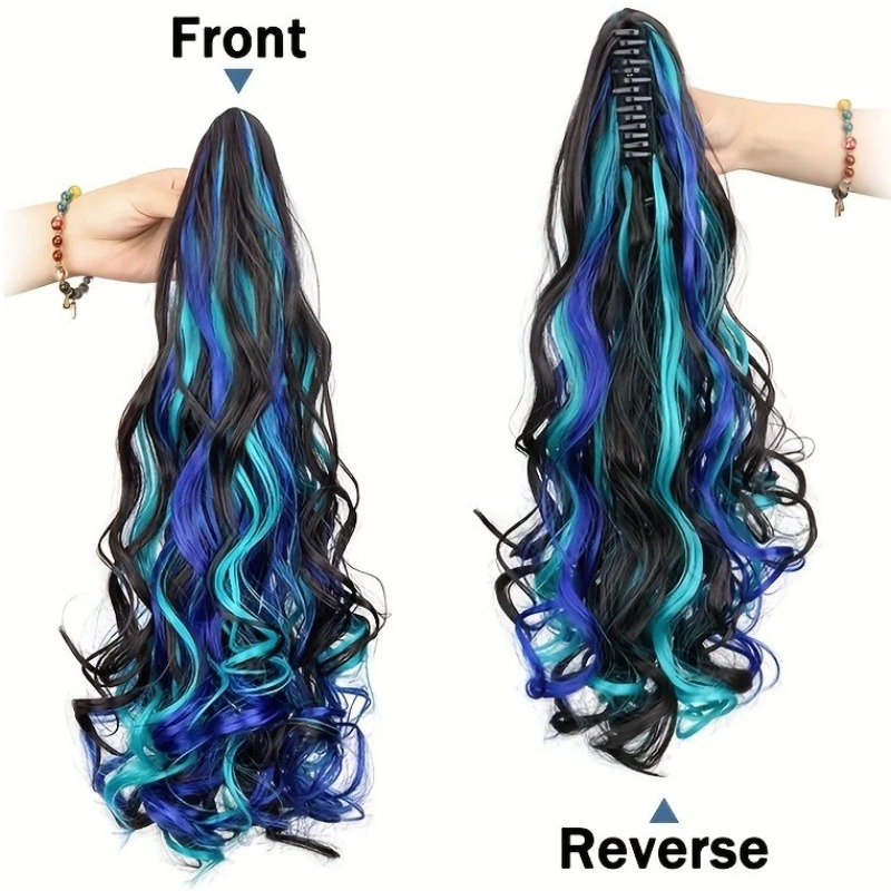 Długi kręcony syntetyczny kucy – Hair Claw Clip Set recenzja i cena