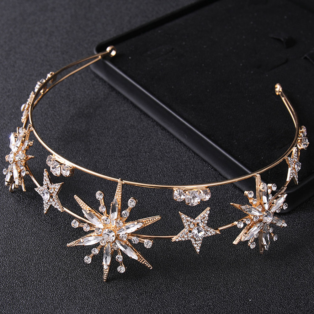 Gwiazdkowa korona z błyszczący – Women'S Wedding Accessories recenzja i cena