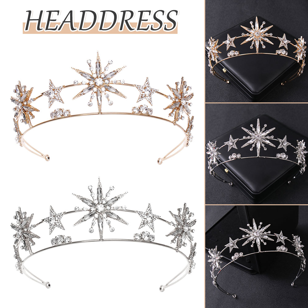 Gwiazdkowa korona z błyszczący – Women'S Wedding Accessories recenzja i cena