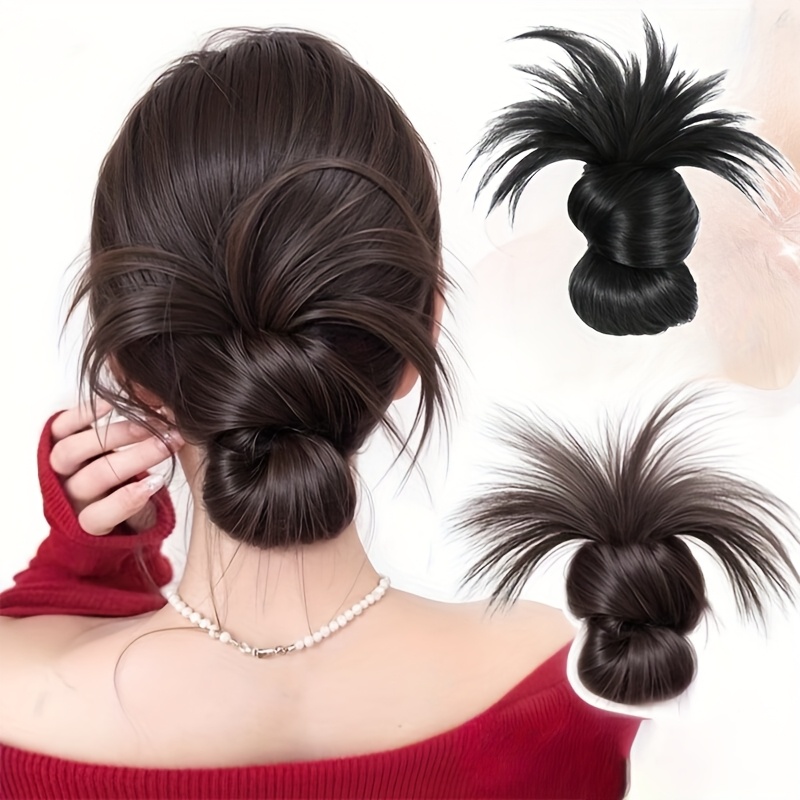 Niski syntetyczny kok kucyk wł – Hair Claw Clip Set recenzja i cena