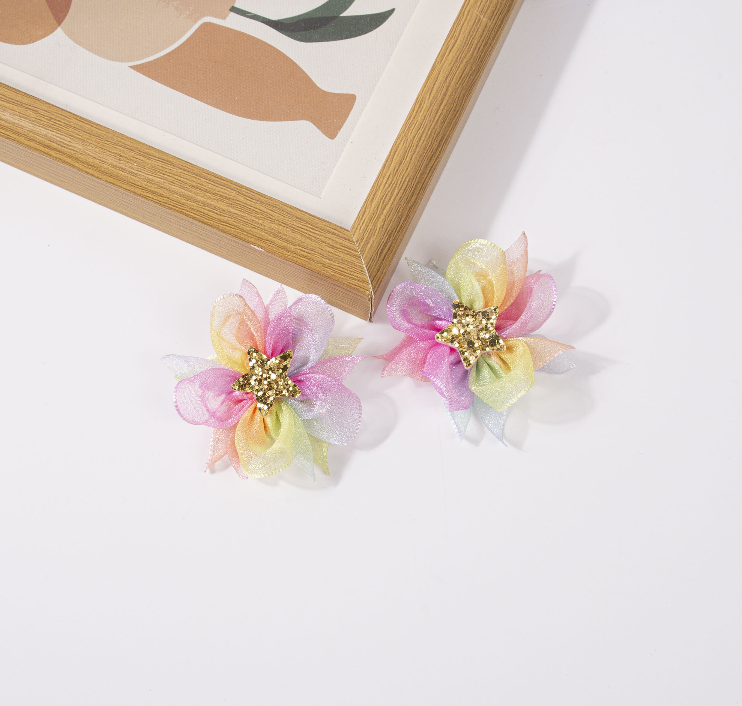 2/4 gradientowe tęczowe spinki – Women'S Accessories Rainbow Shops recenzja i cena