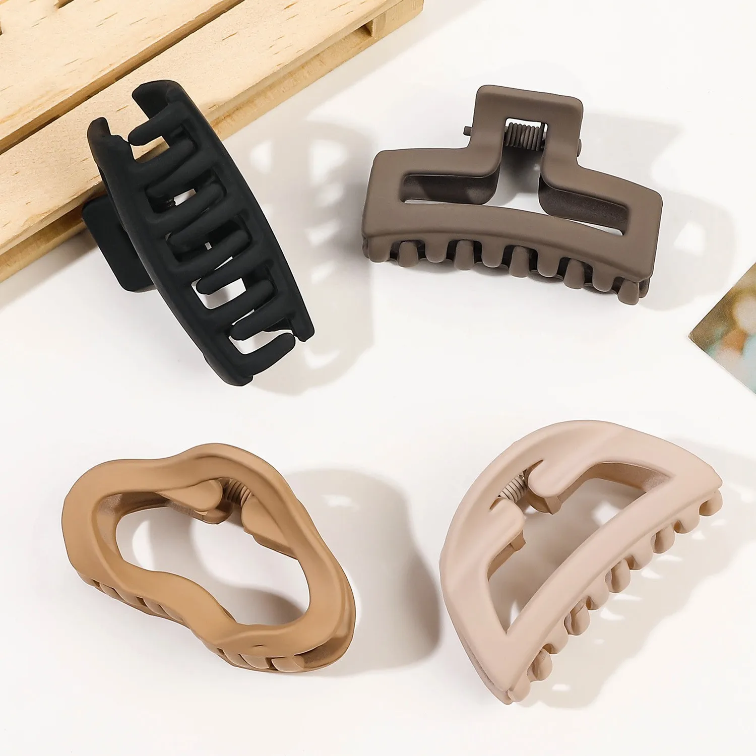 2024 nowe modne małe matowe ge – Hair Claw Clip Set recenzja i cena