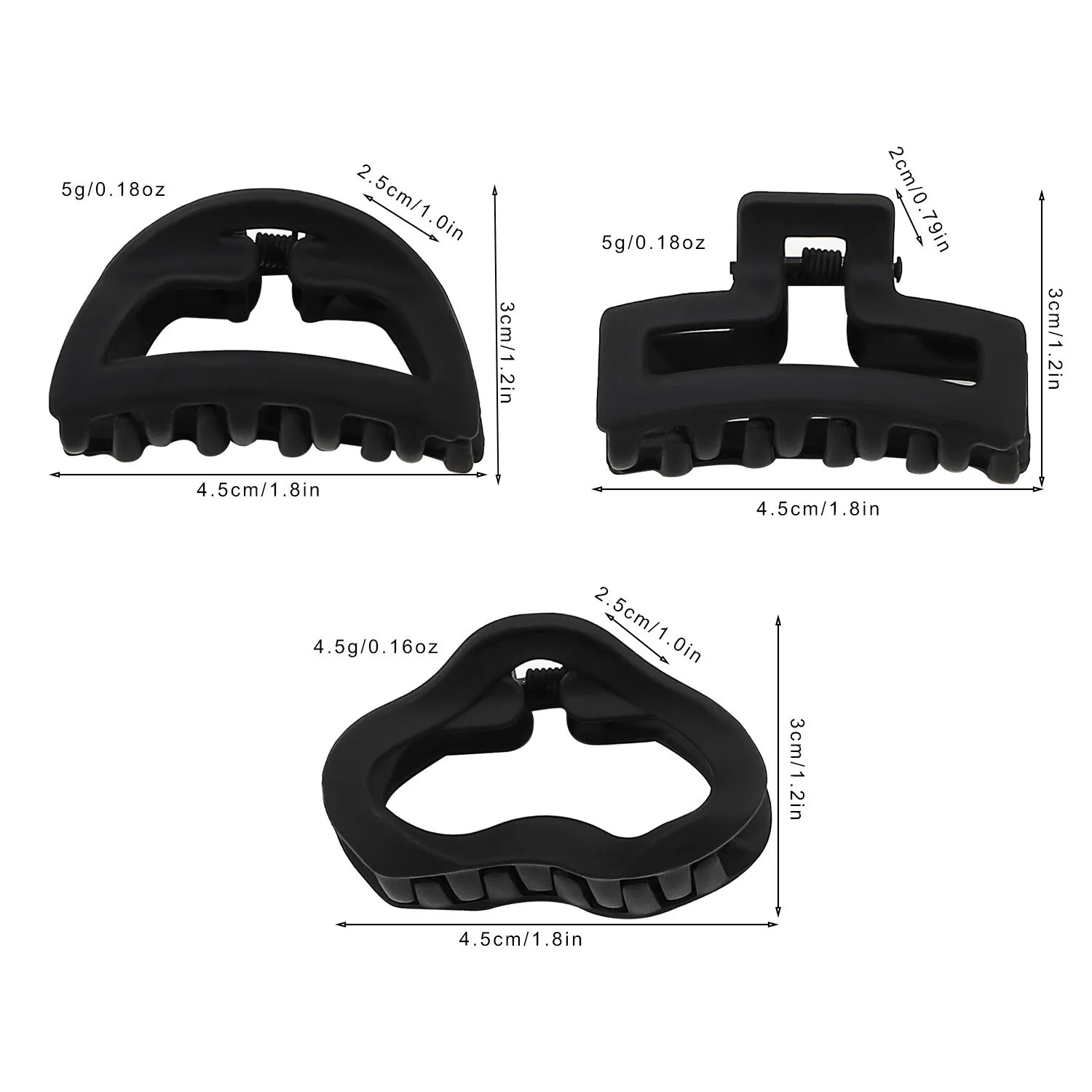 2024 nowe modne małe matowe ge – Hair Claw Clip Set recenzja i cena