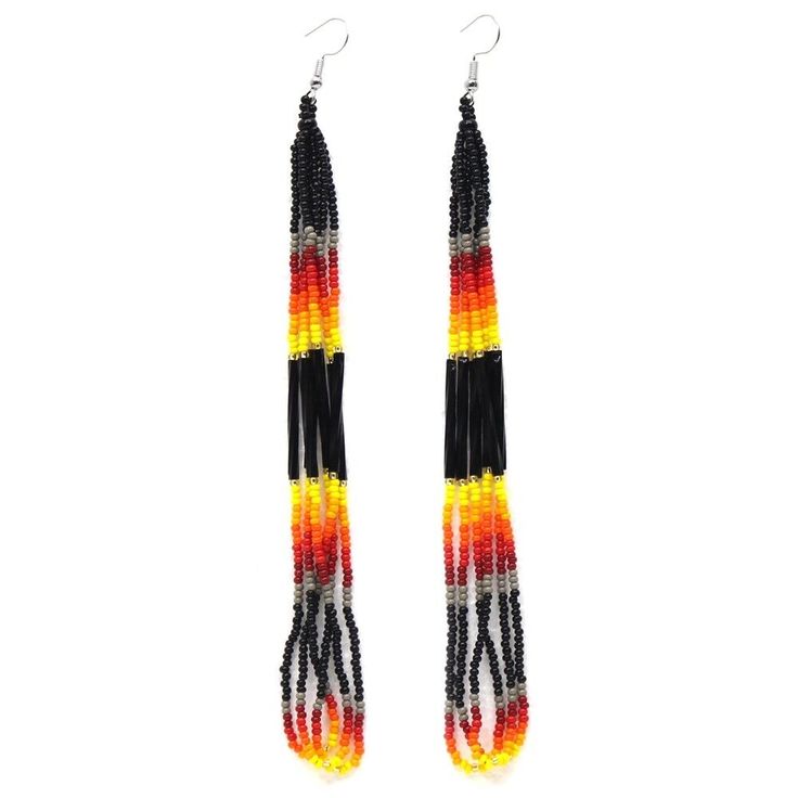 Kolczyki z koralików ryżowych  – Tassel Earrings Boho recenzja i cena