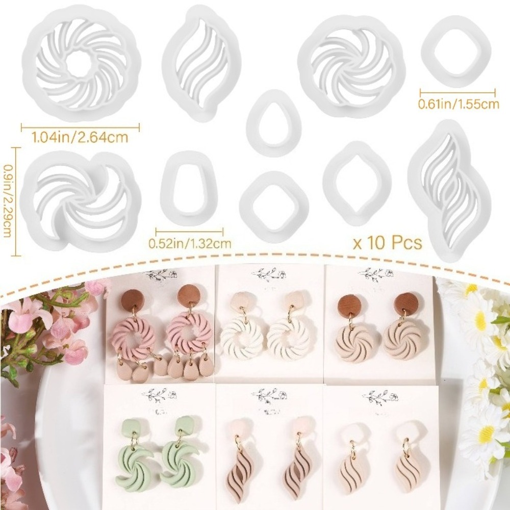 10 szt. Boho Swirl Wykrawacze  – Tassel Earrings Boho recenzja i cena