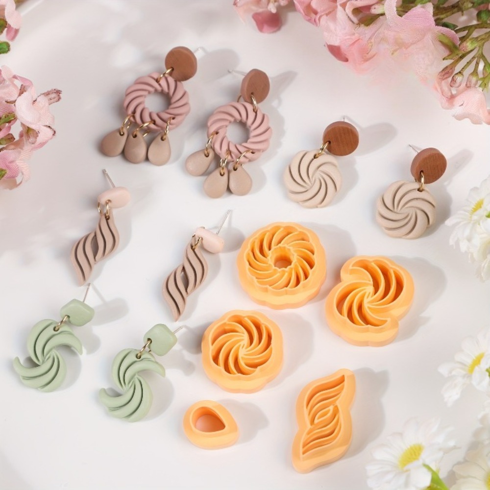 10 szt. Boho Swirl Wykrawacze  – Tassel Earrings Boho recenzja i cena