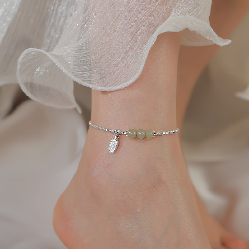 Bransoletka na kostkę ze srebr – Beaded Anklet Chain recenzja i cena