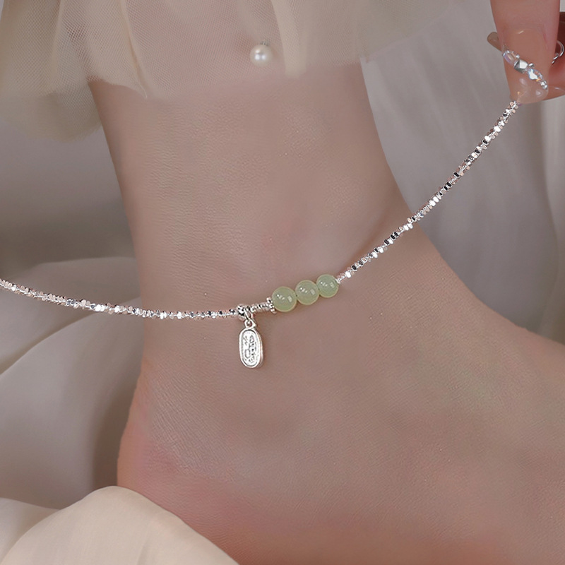 Bransoletka na kostkę ze srebr – Beaded Anklet Chain recenzja i cena