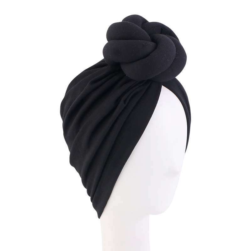Duży kwiat kabel wiązane turba – Women Accessories India recenzja i cena